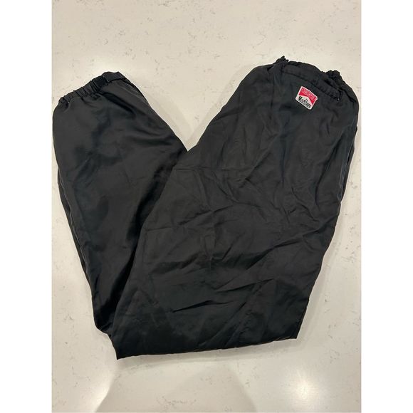 Marlboro Pants Vintage Mens Marlboro Fleece Lined Wind Pants Black